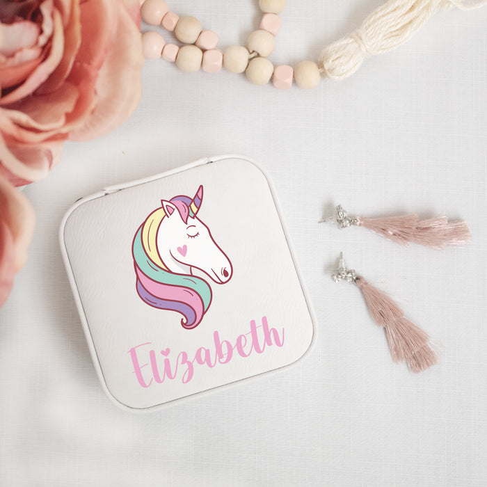 Personalized Unicorn Jewelry Box for Girls
