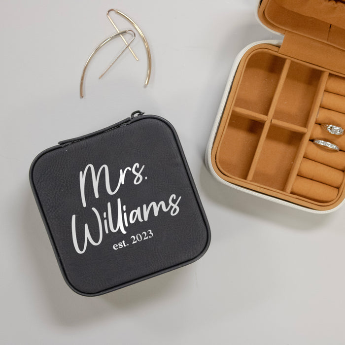 Personalized Mrs Jewelry Box