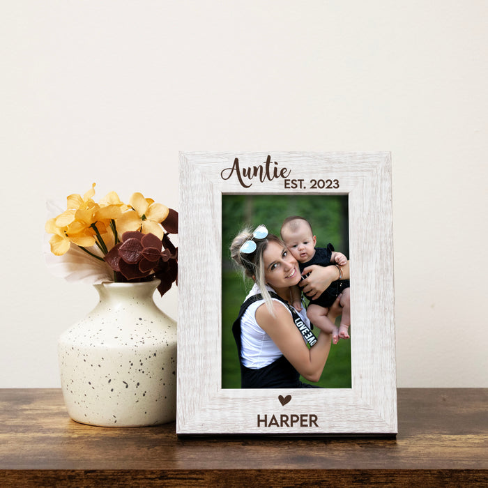 Personalized Aunt Established Picture Frame