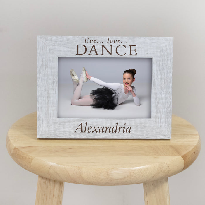 Personalized "Live Love Dance" Picture Frame