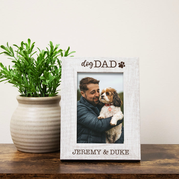 Personalized Dog Dad Picture Frame