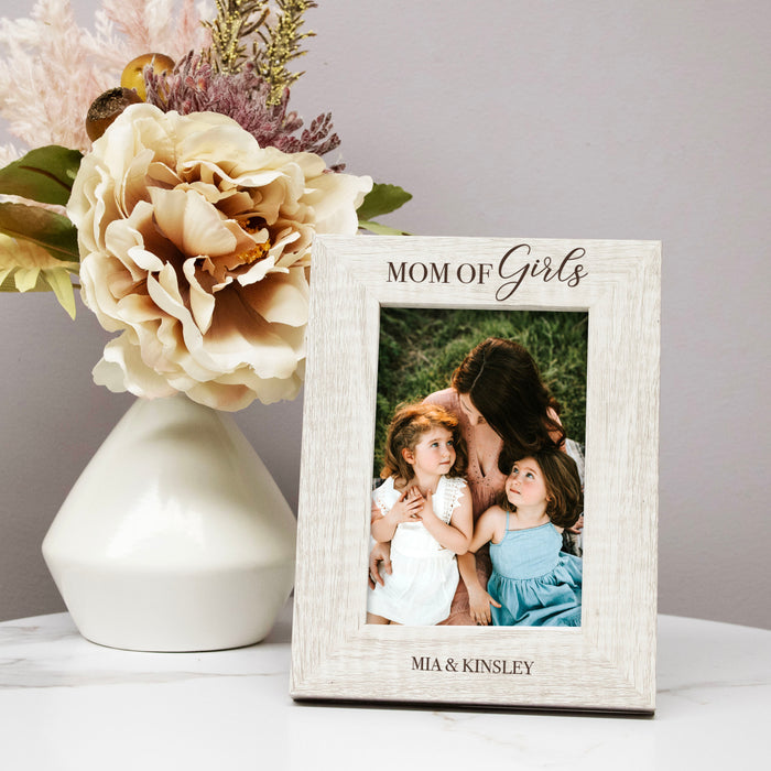 Personalized Mom of Girls Picture Frame