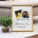 Rustic Wood Framed Graduation Now and Then Photo Wall Sign