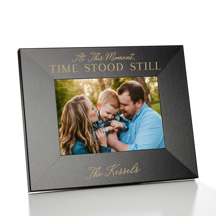 Personalized "At This Moment, Time Stood Still" Picture Frame