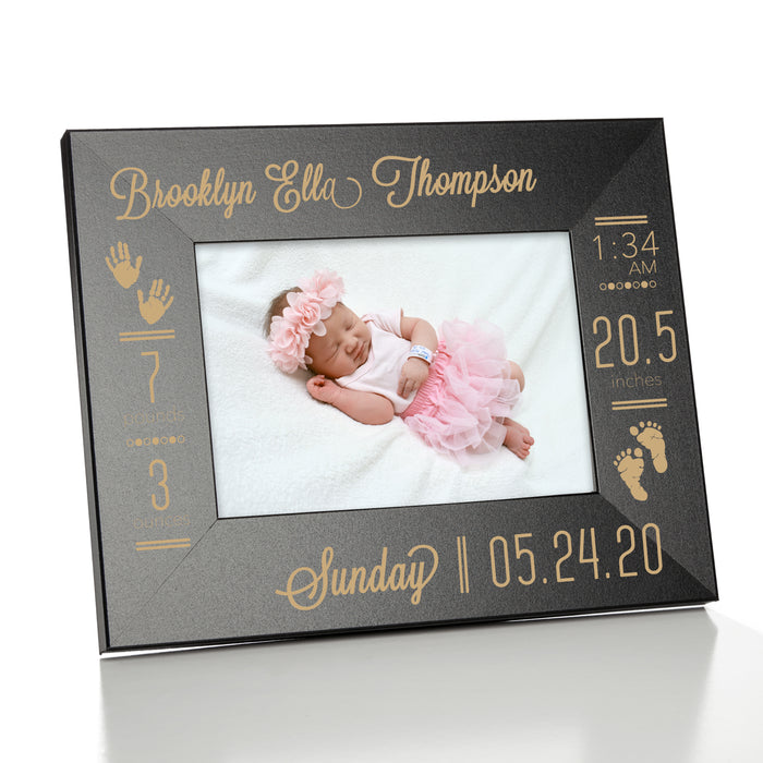 Personalized Baby Birth Stats Picture Frame