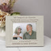 Personalized Parents Memorial Picture Frame in Rustic White