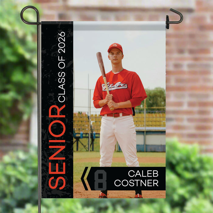 Personalized Senior Night Sports Photo Garden Flag