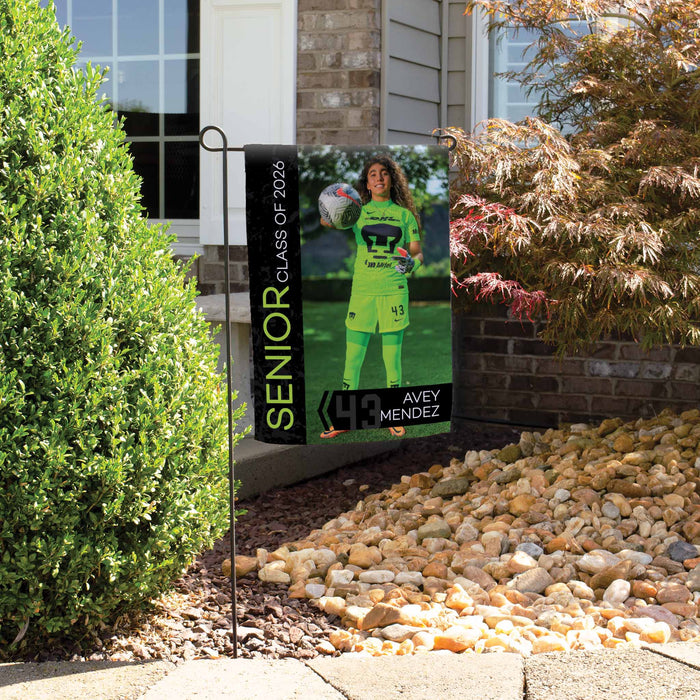 Personalized Senior Night Sports Photo Garden Flag