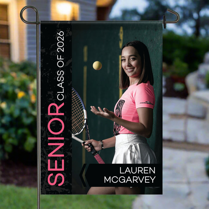 Personalized Senior Night Sports Photo Garden Flag