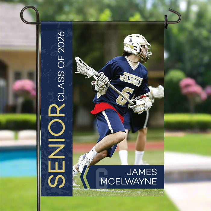Personalized Senior Night Sports Photo Garden Flag