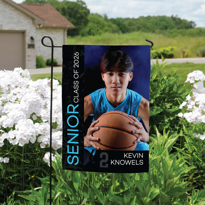 Personalized Senior Night Sports Photo Garden Flag