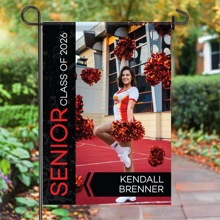 Personalized Senior Night Sports Photo Garden Flag
