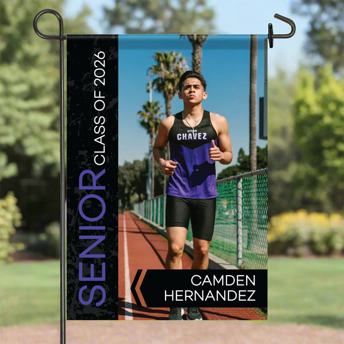 Personalized Senior Night Sports Photo Garden Flag