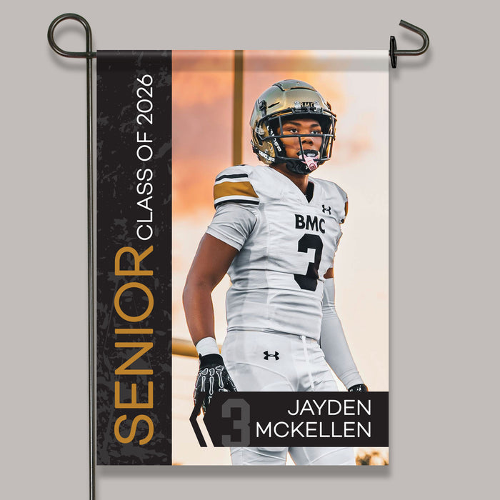 Personalized Senior Night Sports Photo Garden Flag