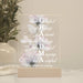 Grandma LED light with floral design and text on a neutral background