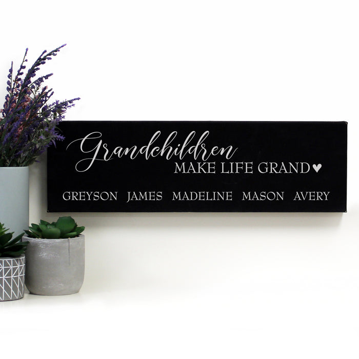 Personalized Grandchildren Wall Sign