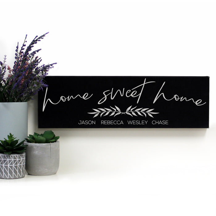 Personalized "Home Sweet Home" Wall Sign