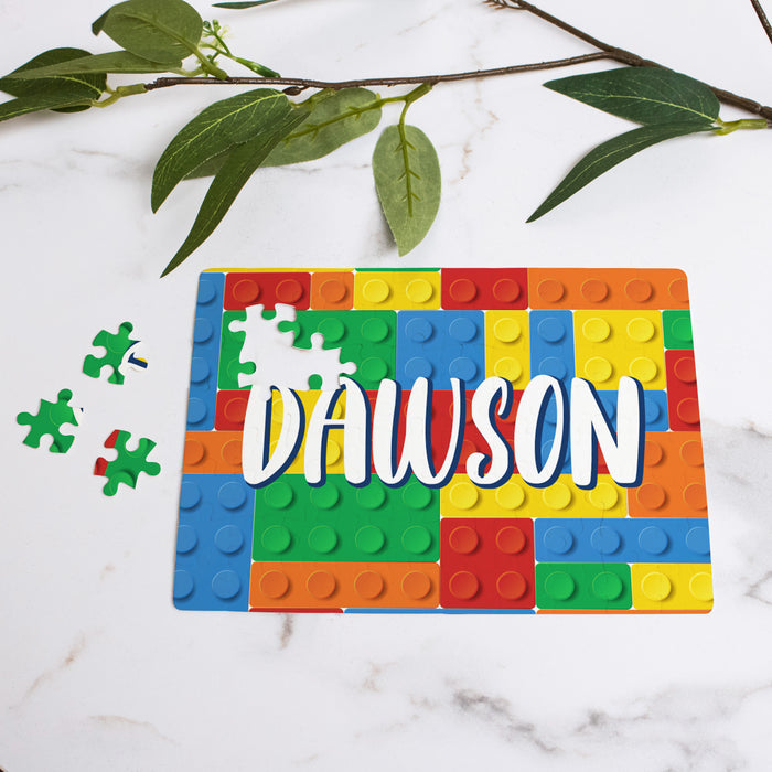 Personalized Building Block Jigsaw Puzzle for Kids