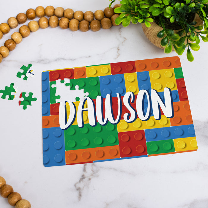 Personalized Building Block Jigsaw Puzzle for Kids