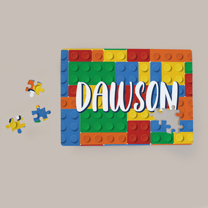 Personalized Building Block Jigsaw Puzzle for Kids