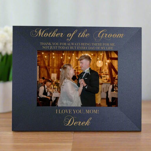 Personalized Mother of the Groom Picture Frame in Black