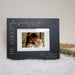 Personalized photo frame with 'he asked, she said yes' text, featuring a couple embracing.