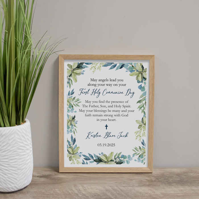 Personalized First Holy Communion Wall Sign