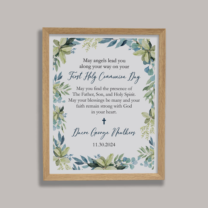 Personalized First Holy Communion Wall Sign