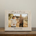 Rustic white 5x7 picture frame that also holds 4x6 engraved with "Always & Forever" and the couple's names