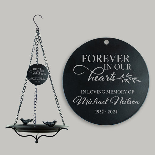 Memorial Bird Bath Personalized