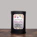 Black wax warmer with a butterfly and floral printed window on a gray background
