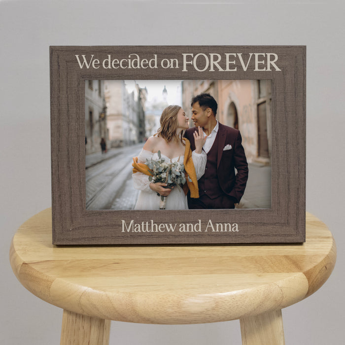 Personalized "We Decided On Forever" Picture Frame
