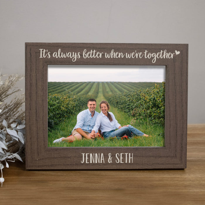 Personalized "Better Together" Picture Frame