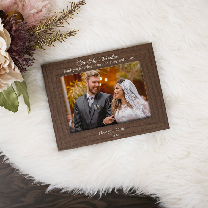 Personalized Brother Wedding Picture Frame