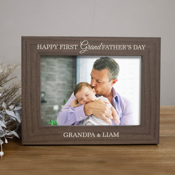 Personalized First Grandfather's Day Picture Frame