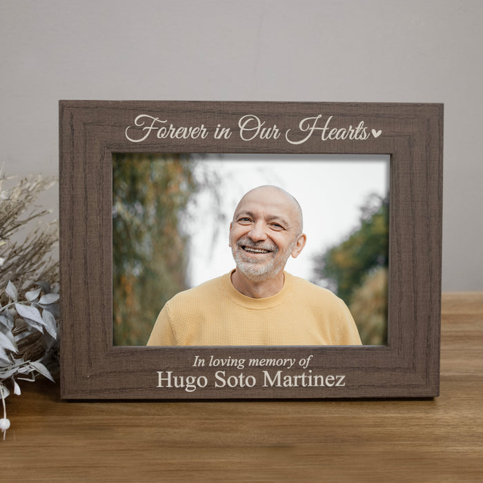 Personalized Forever In Our Hearts Memorial Picture Frame