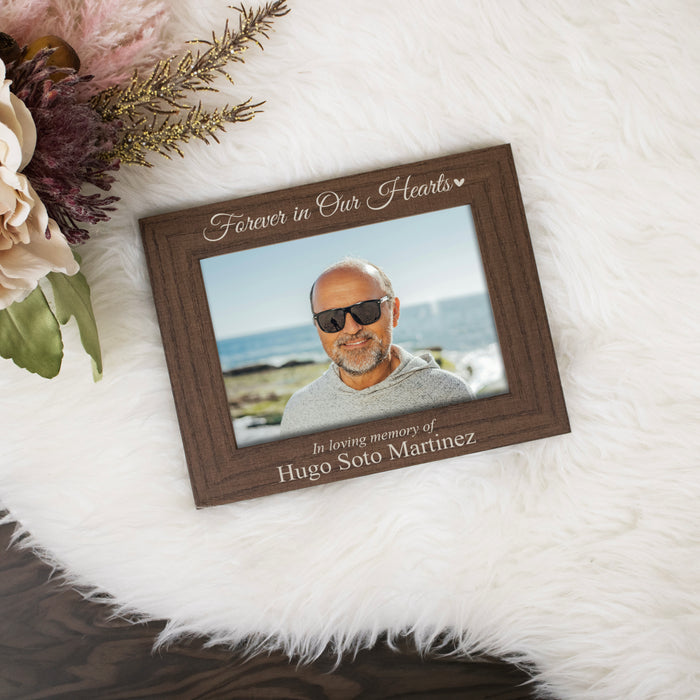 Personalized Forever In Our Hearts Memorial Picture Frame