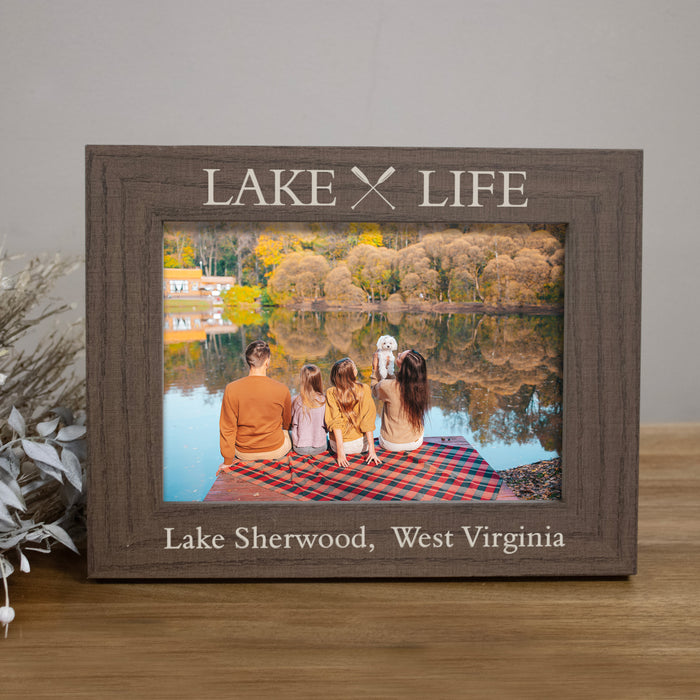 Personalized Lake Life Picture Frame