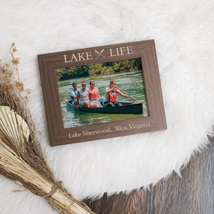 Personalized Lake Life Picture Frame