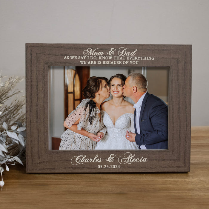 Personalized Parents Wedding Picture Frame