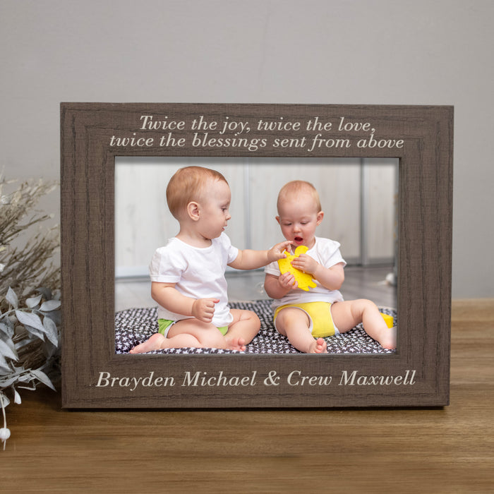 Personalized Twins Picture Frame