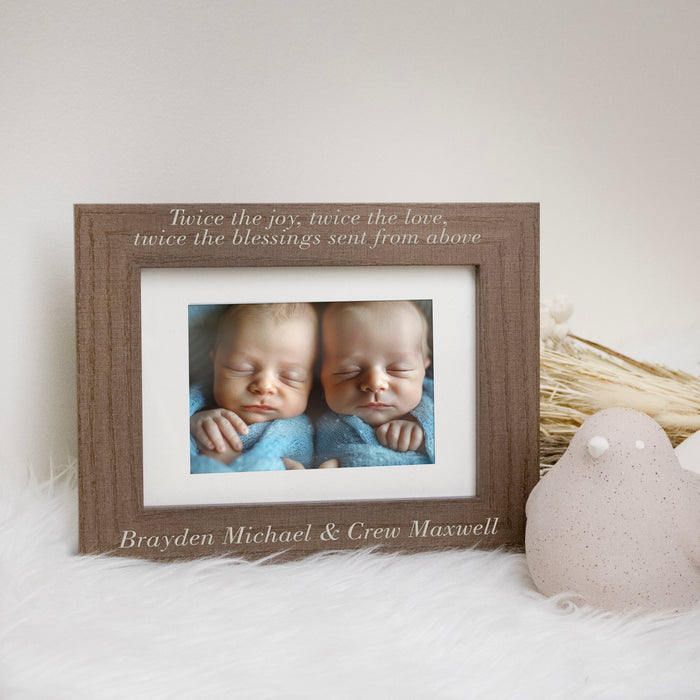 Personalized Twins Picture Frame