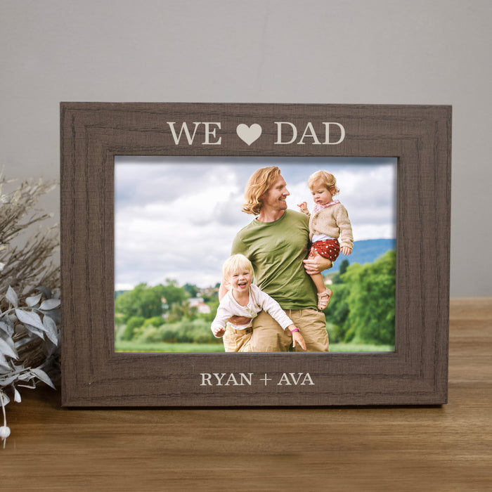 Personalized We Love Dad Picture Frame