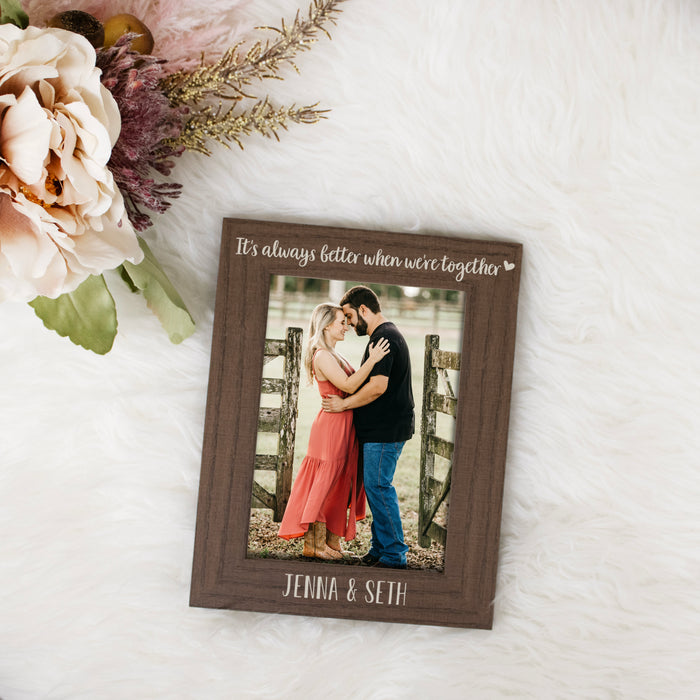 Personalized "Better Together" Picture Frame