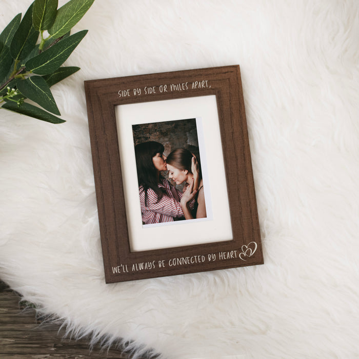 Personalized "Connected By Heart" Picture Frame