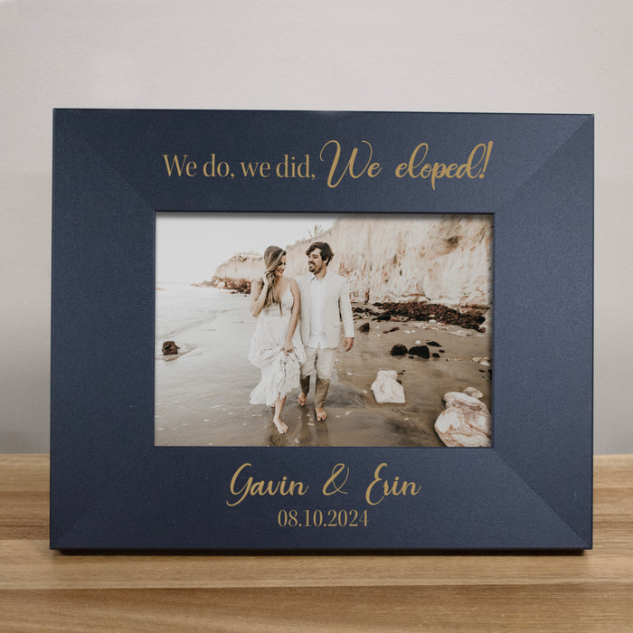 Personalized "We Eloped" Wedding Picture Frame