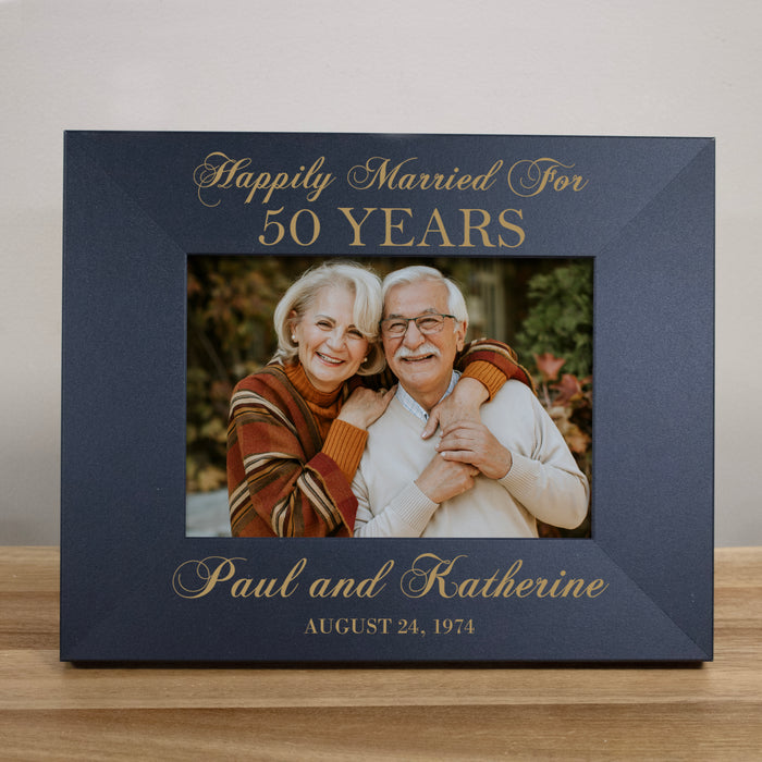 Personalized 50th Anniversary Picture Frame