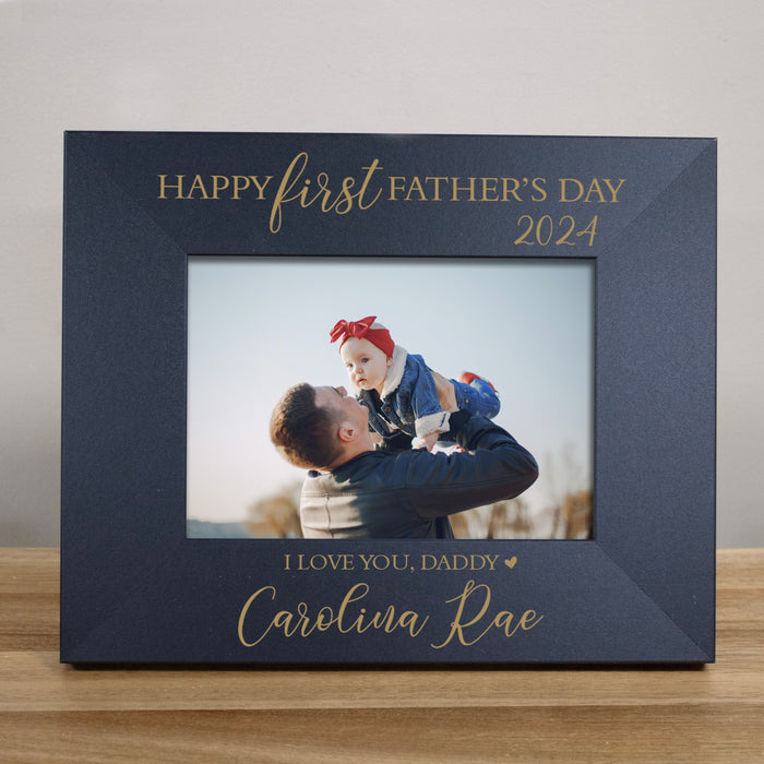 Personalized First Father's Day Picture Frame