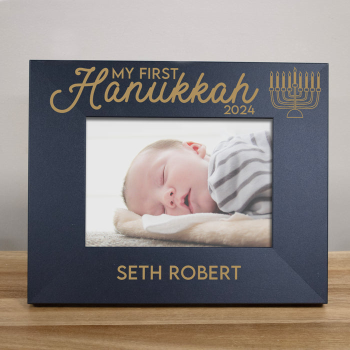 Personalized Baby's First Hanukkah Picture Frame