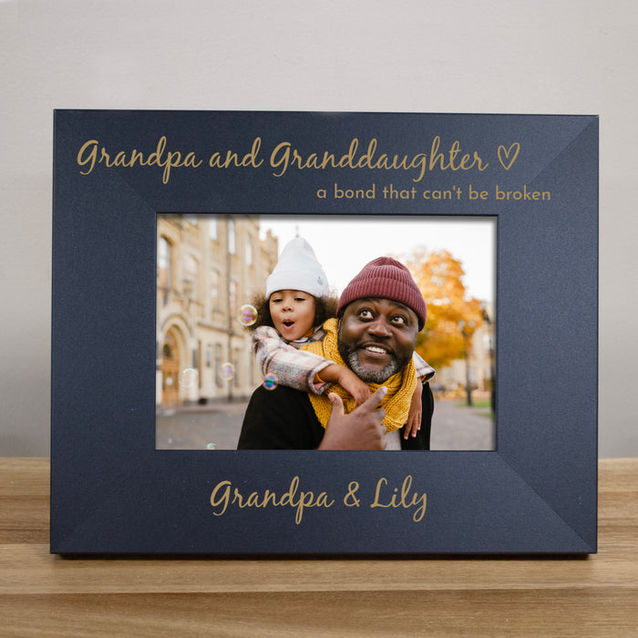 Personalized Grandpa & Granddaughter Bond Picture Frame